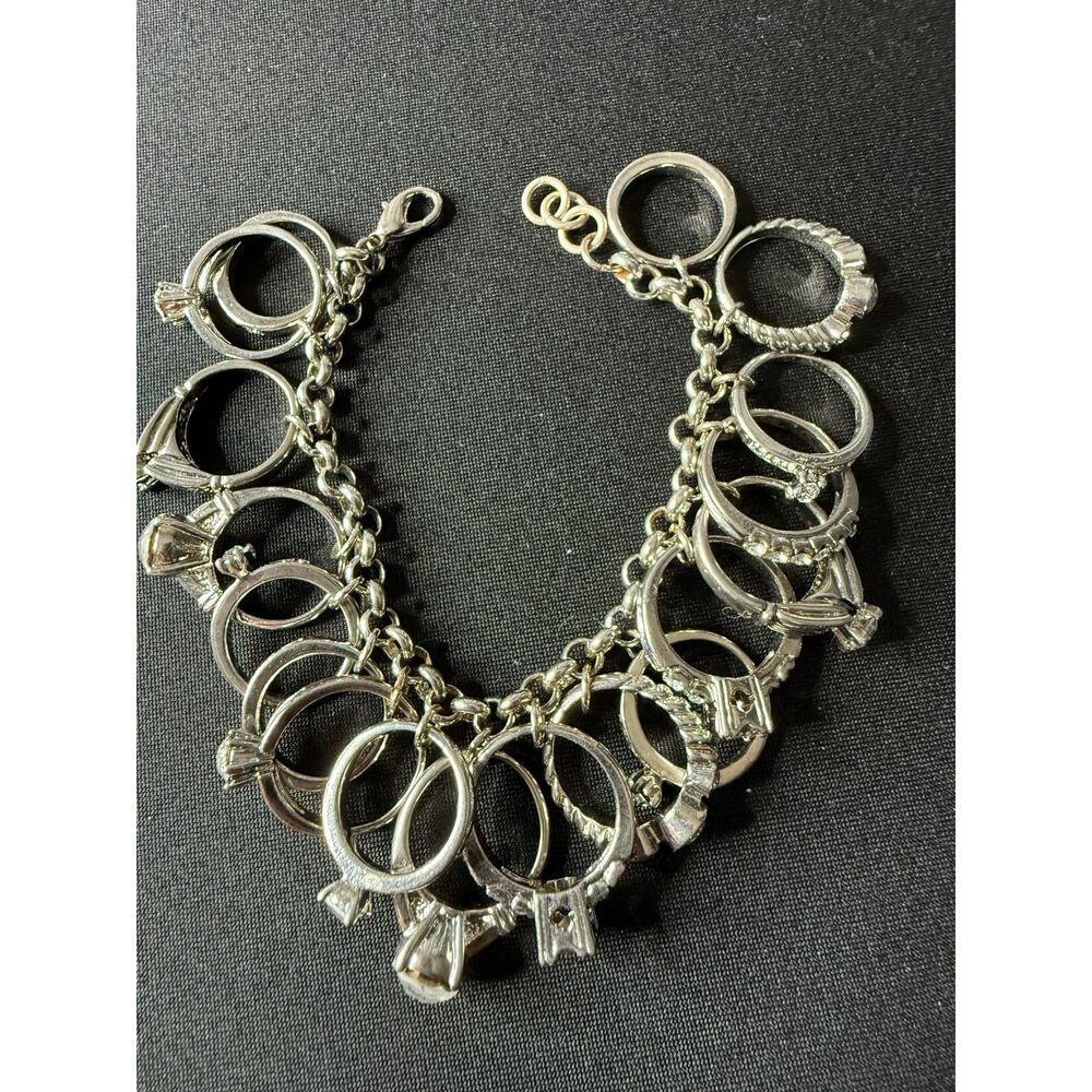 Vintage “All the Men Who Tried” Engagement Ring Charm Bracelet